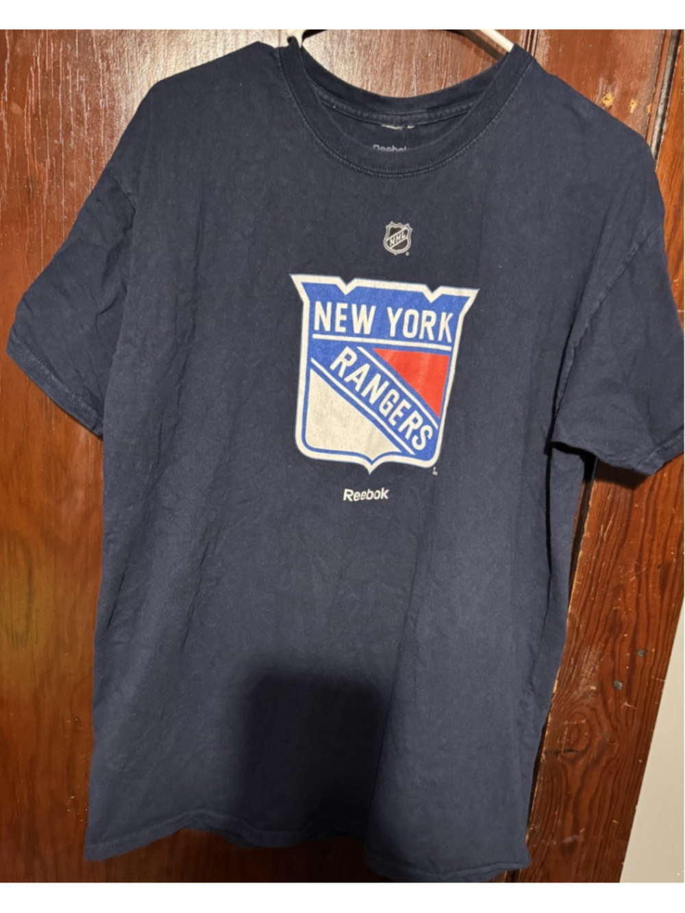 New York Rangers Vintage Reebok S/S Blue Men's Size L